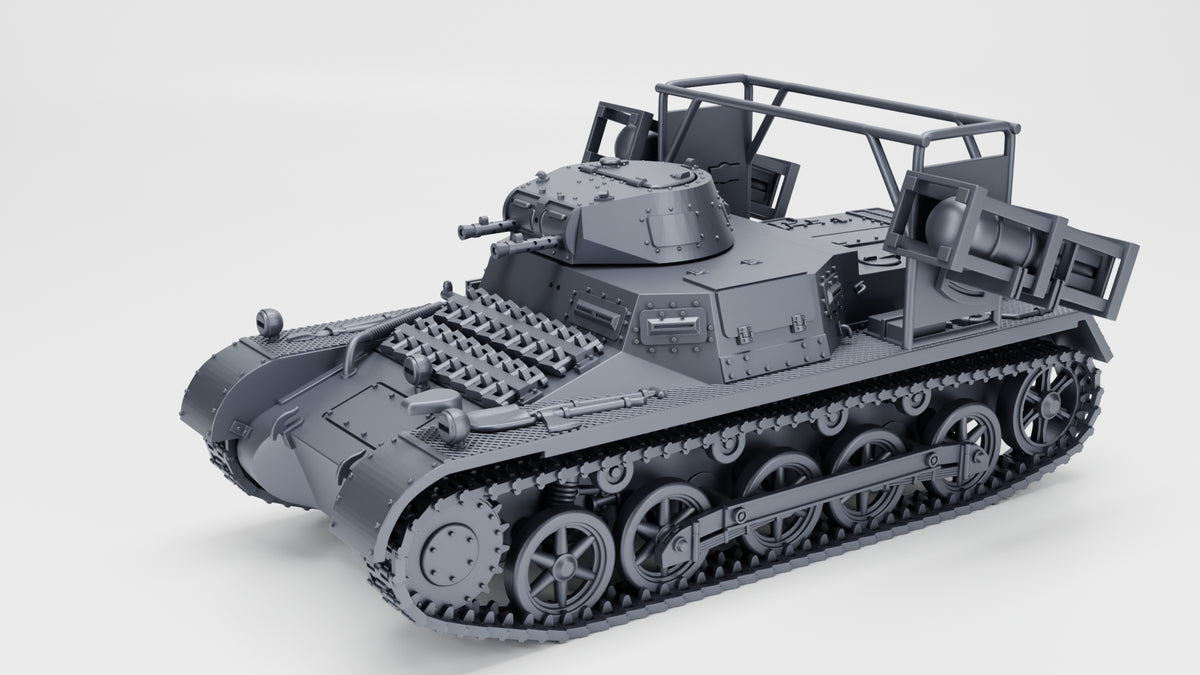 WG3D Panzer I Ausf.B mit Wurfrahmen 40 + 3 Tankmen (Germany, WW2)