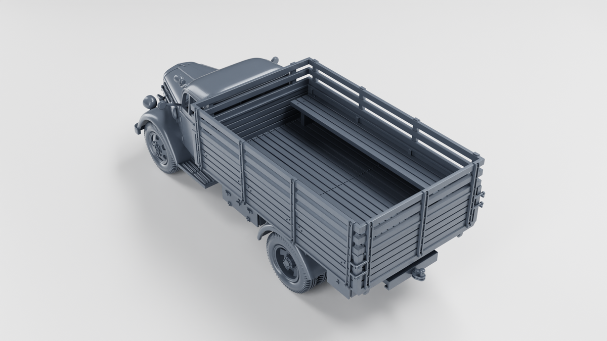 WG3D Opel Blitz 3-Tons (standard+flatbed) + mobile bunker Panzernest (Germany, WW2)