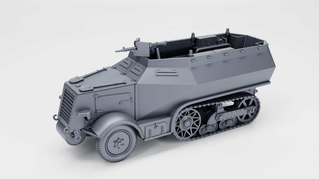 WG3D Halftrack Unic P107 U 304(F) - Radio+APC versions (Germany+France, WW2)