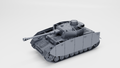 WG3D Panzer IV Ausf.H + side skirts + 3 Tankmen (Germany, WW2)