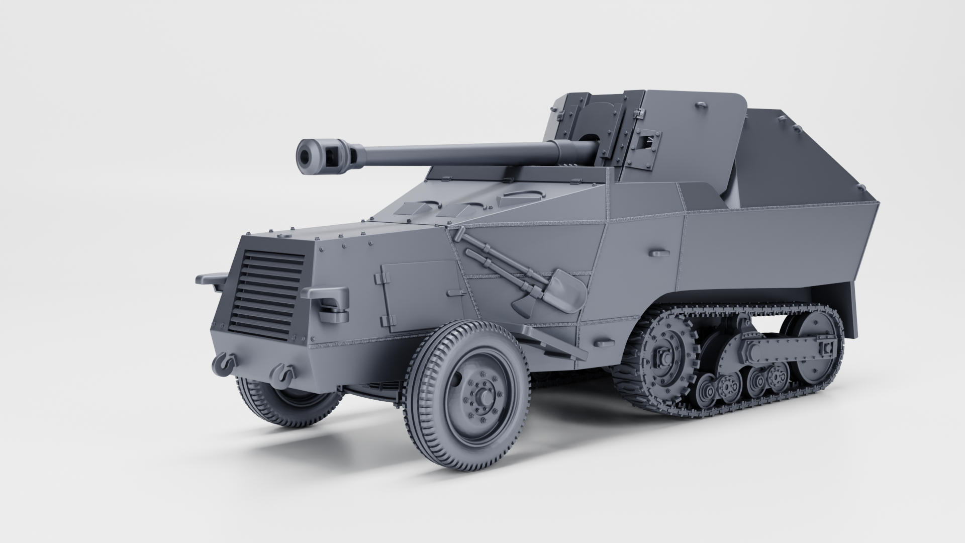 WG3D Halftrack S307(f) with 75mm PaK40 (Germany+France, WW2)
