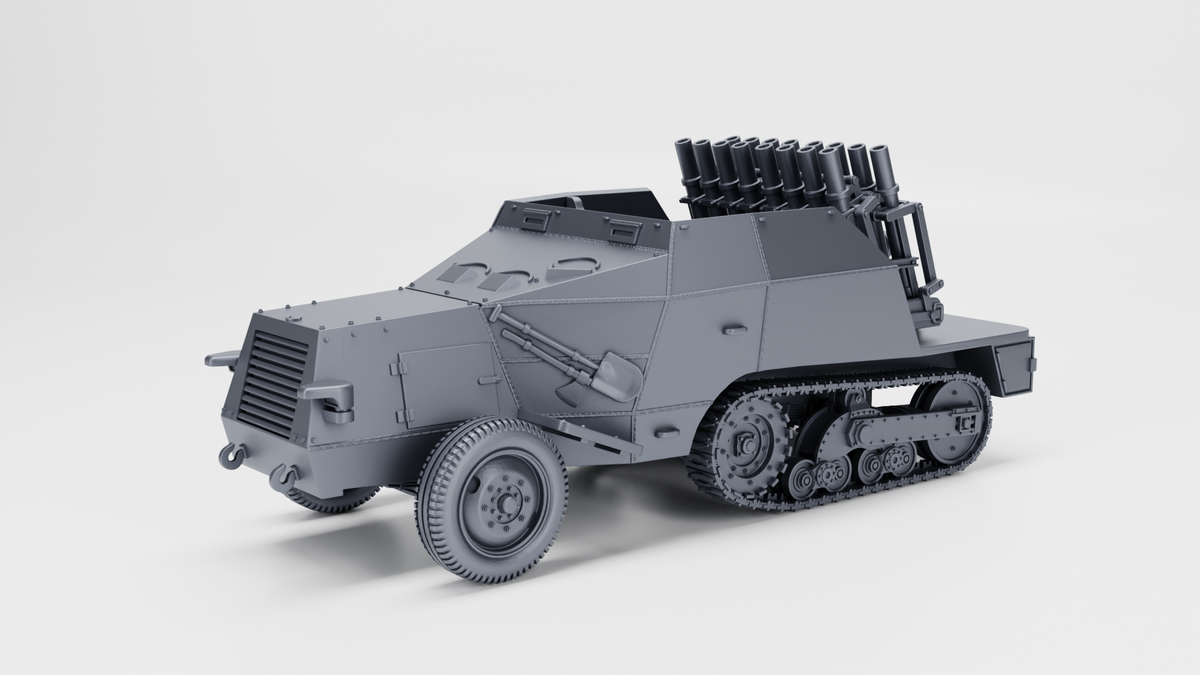 WG3D Halftrack S307(f) Reihenwerfer (row launcher) (Germany+France, WW2)