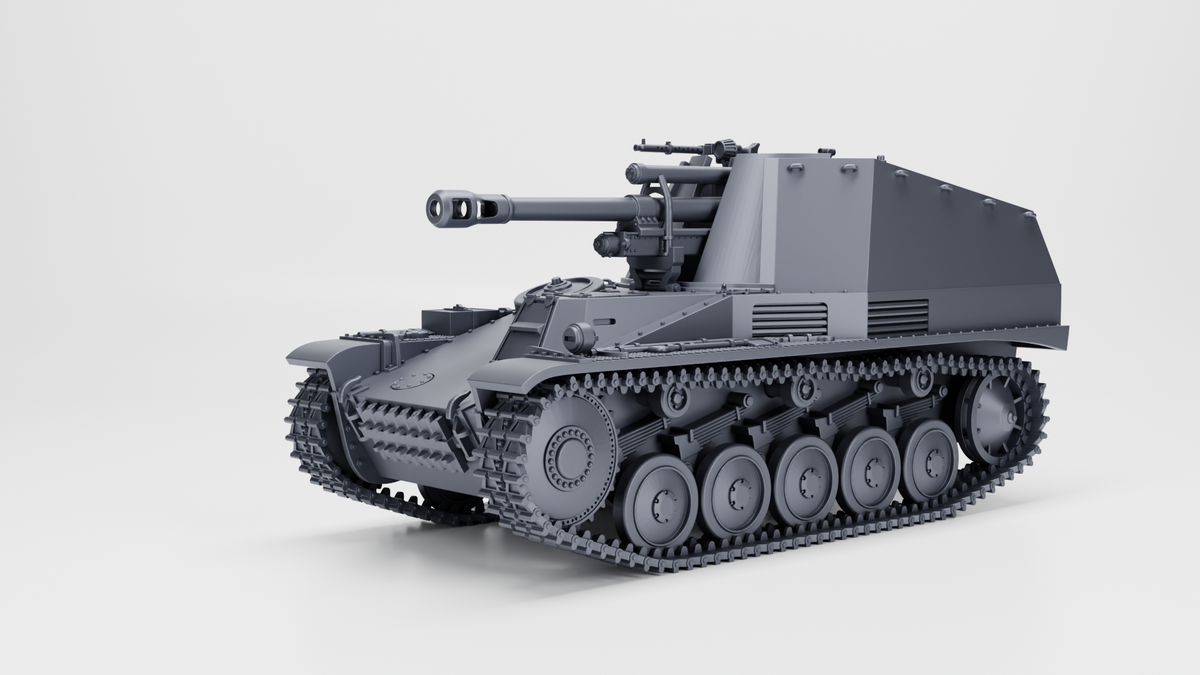 WG3D “Wespe” 10.5 cm leFH 18-2 (Sf.) auf Fahrgestell Panzer II (Sd.Kfz.124) (Germany, WW2)