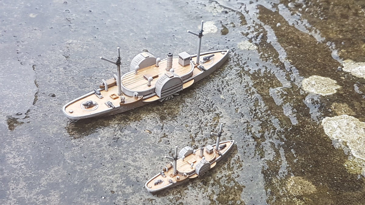 Manley LFG3D027 - 1/600 Confederate CSS Morgan/Gaines