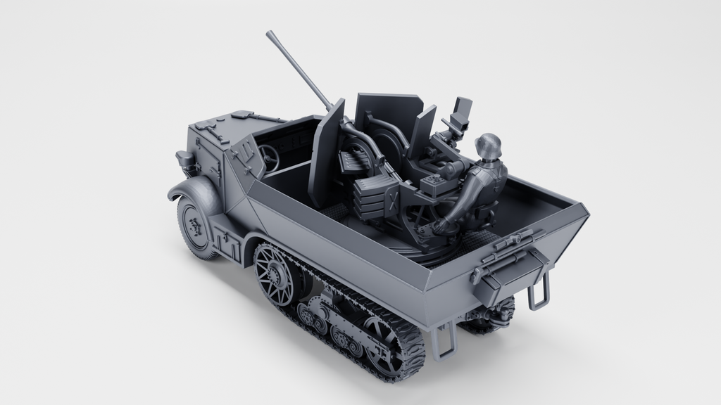 WG3D Halftrack Unic U304(f) with 2cm Flak (late)+1 shooter (Germany+France, WW2)