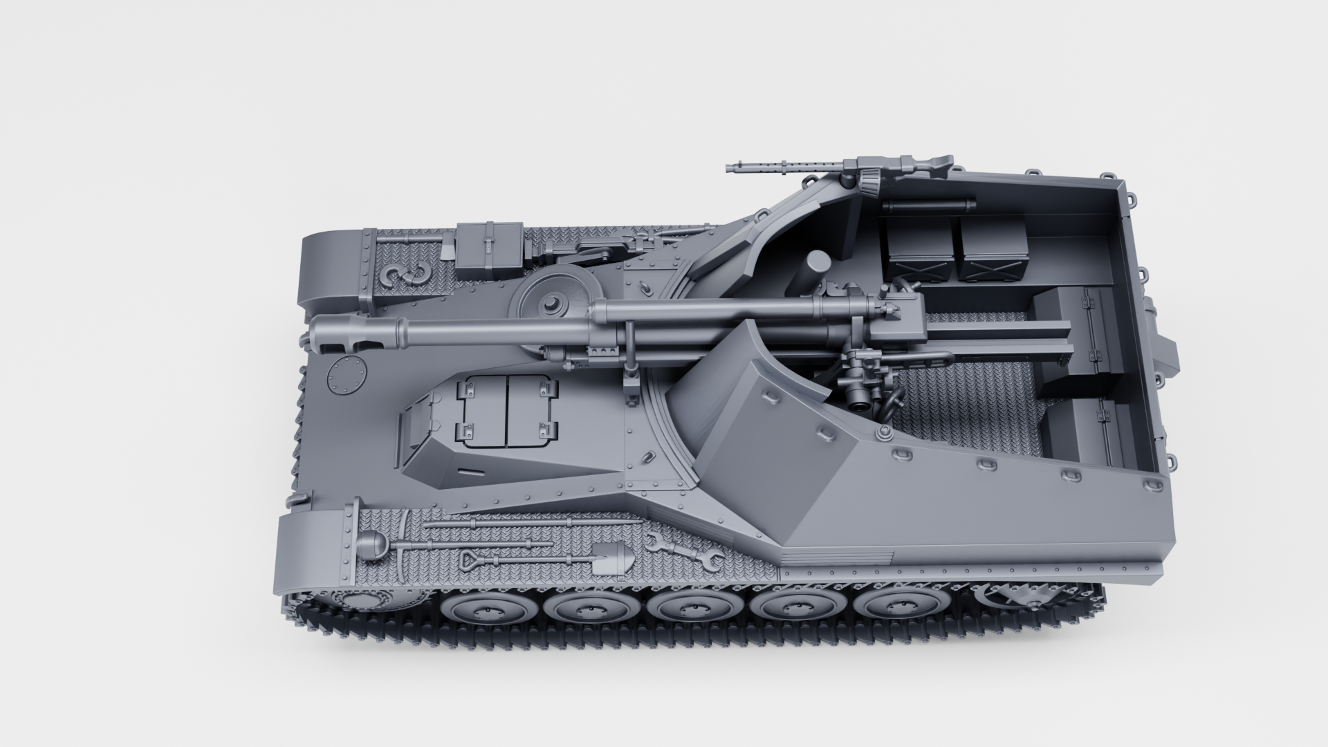 WG3D “Wespe” 10.5 cm leFH 18-2 (Sf.) auf Fahrgestell Panzer II (Sd.Kfz.124) (Germany, WW2)