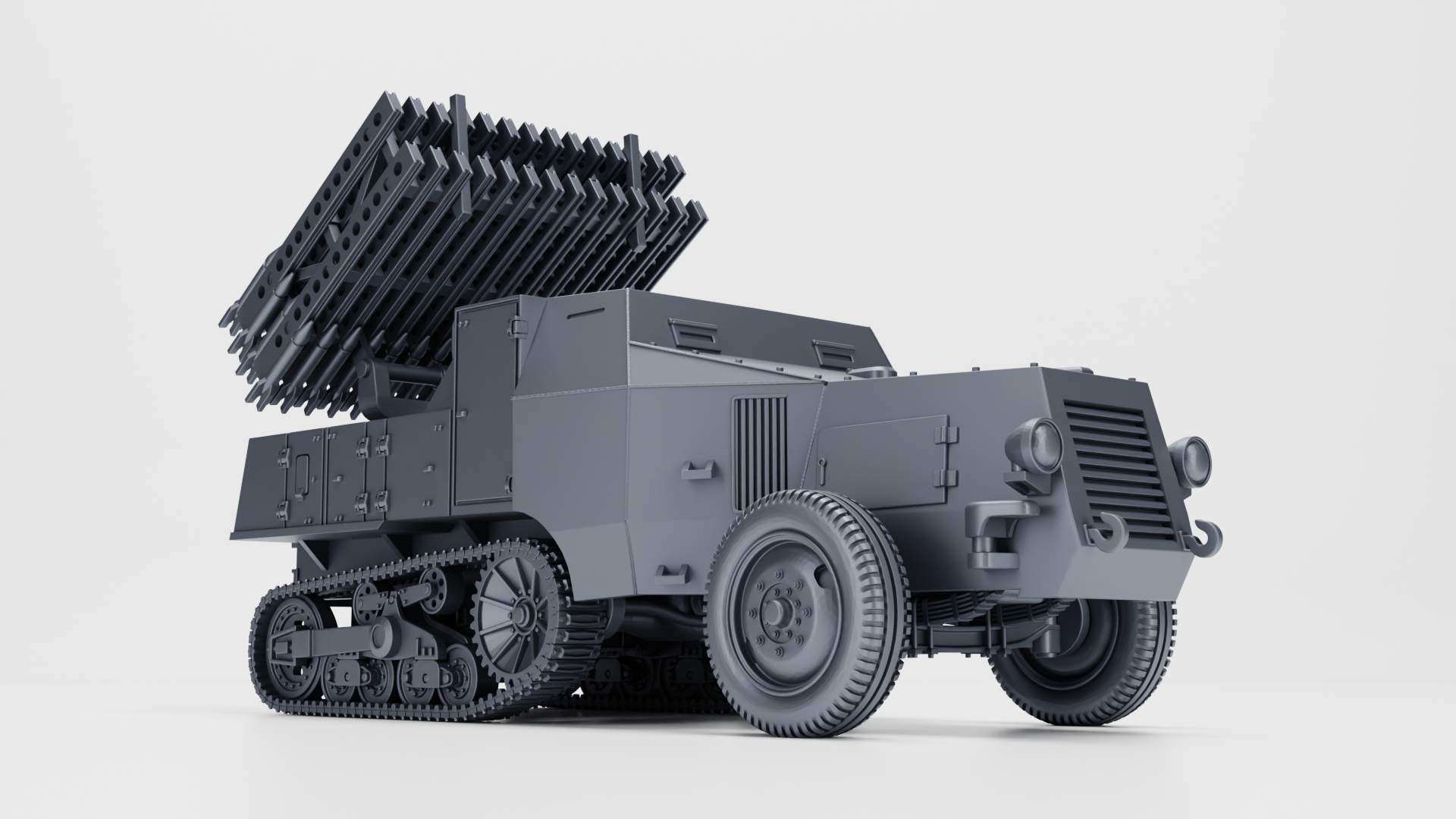 WG3D Halftrack S307 (f) Vielfachwerfer (multiple launcher) (Germany+France, WW2)