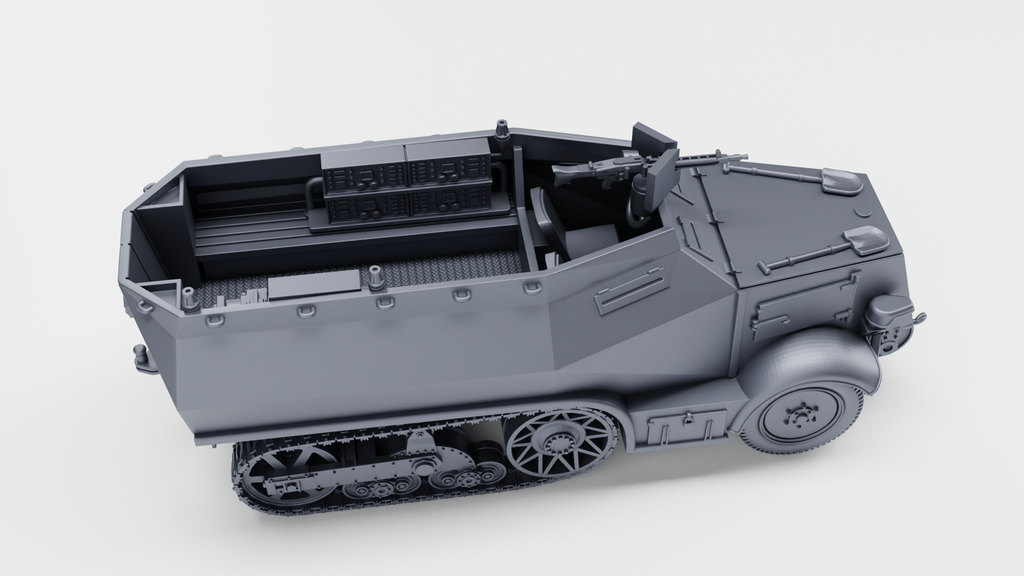 WG3D Halftrack Unic P107 U 304(F) - Radio+APC versions (Germany+France, WW2)