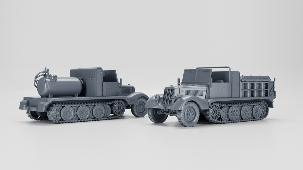 WG3D Halftrack Sd.Kfz.11/2 Decontamination vehicle or  Sd.Kfz.11/3 Chemical Warefare vehicle(Germany, WW2)