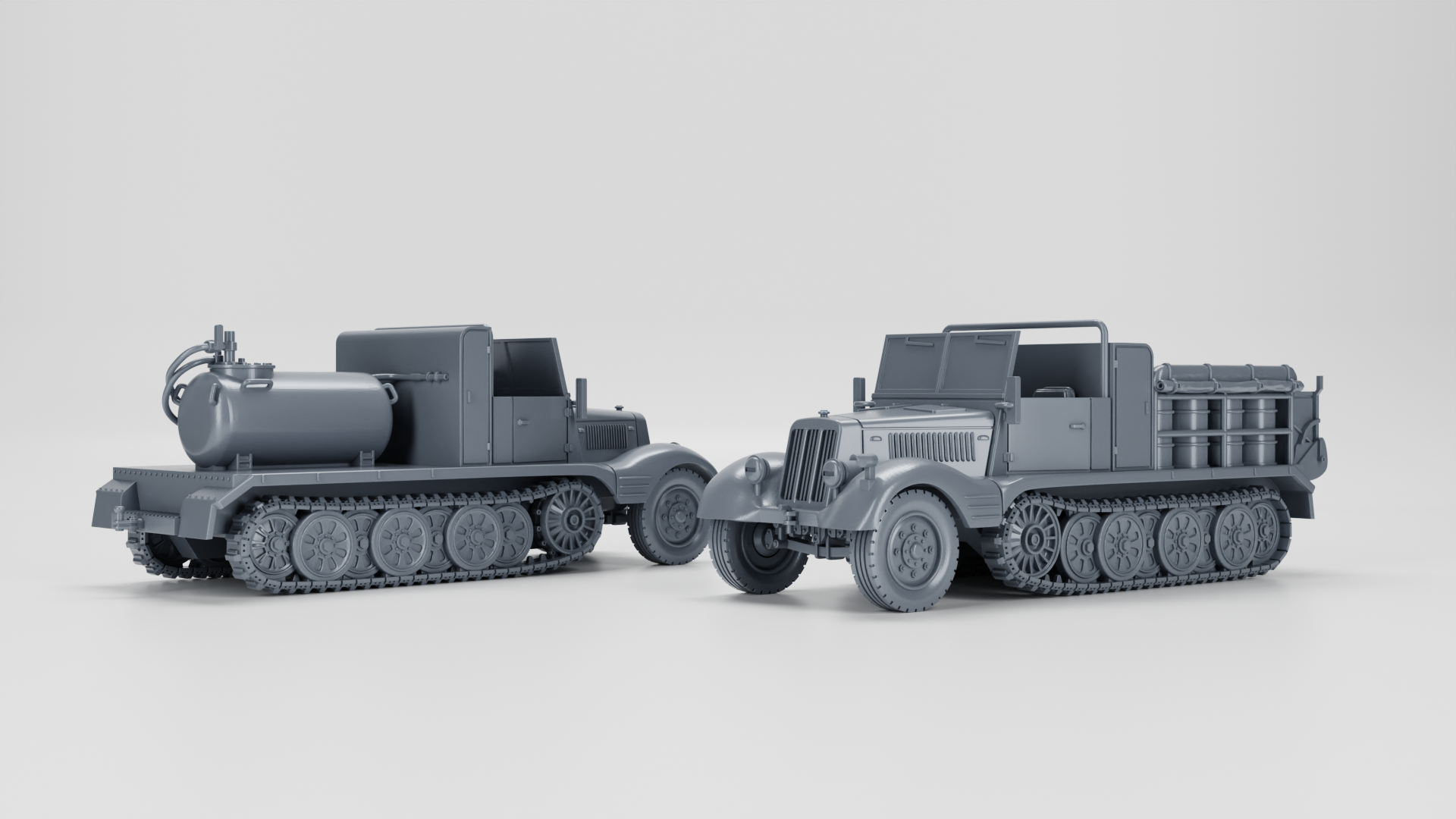 WG3D Halftrack Sd.Kfz.11/2 Decontamination vehicle or  Sd.Kfz.11/3 Chemical Warefare vehicle(Germany, WW2)