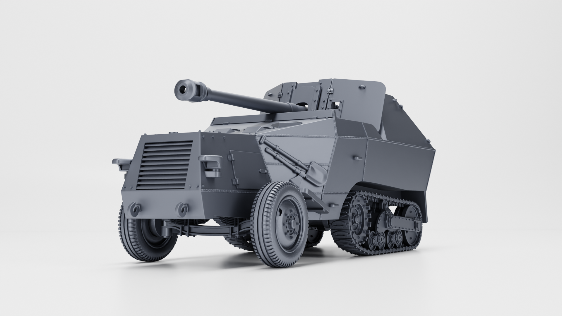WG3D Halftrack S307(f) with 75mm PaK40 (Germany+France, WW2)