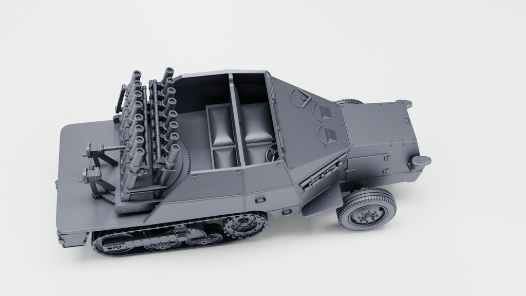 WG3D Halftrack S307(f) Reihenwerfer (row launcher) (Germany+France, WW2)