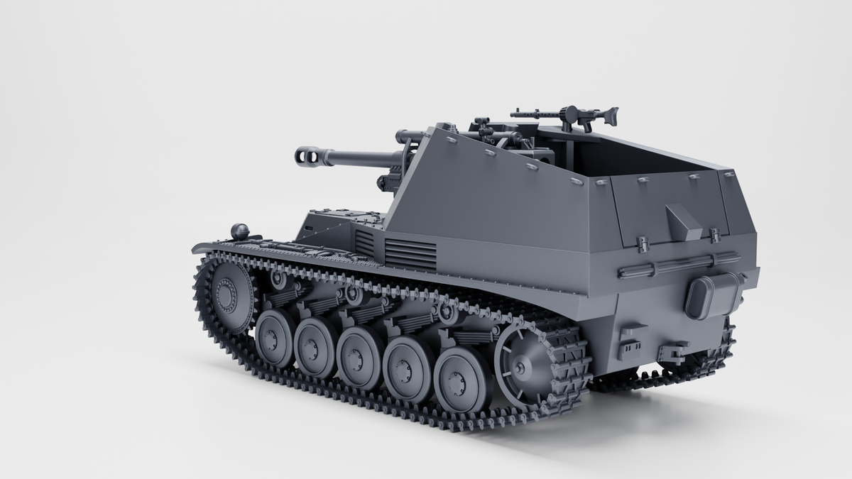 WG3D “Wespe” 10.5 cm leFH 18-2 (Sf.) auf Fahrgestell Panzer II (Sd.Kfz.124) (Germany, WW2)
