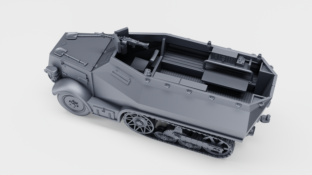 WG3D Halftrack Unic P107 U 304(F) - Radio+APC versions (Germany+France, WW2)