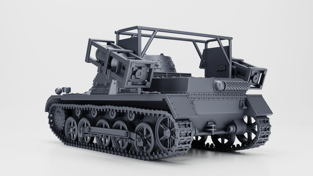 WG3D Panzer I Ausf.B mit Wurfrahmen 40 + 3 Tankmen (Germany, WW2)