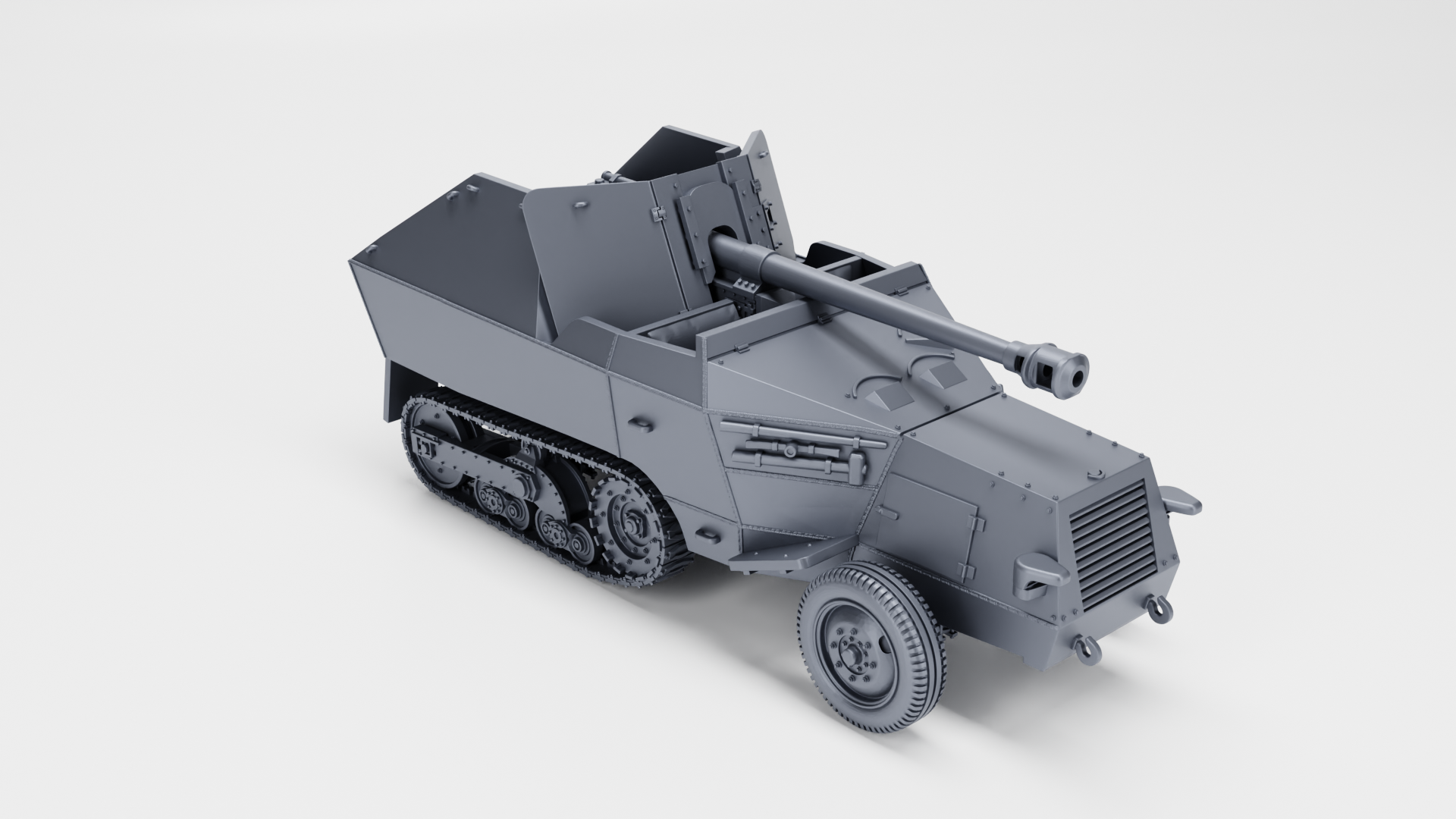 WG3D Halftrack S307(f) with 75mm PaK40 (Germany+France, WW2)