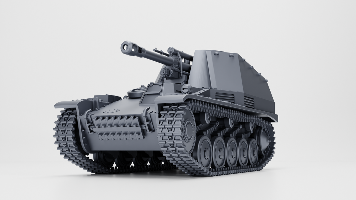 WG3D “Wespe” 10.5 cm leFH 18-2 (Sf.) auf Fahrgestell Panzer II (Sd.Kfz.124) (Germany, WW2)