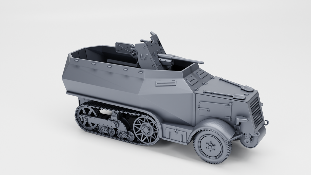 WG3D Halftrack Unic U304(f) with PaK 36 (Germany+France, WW2)