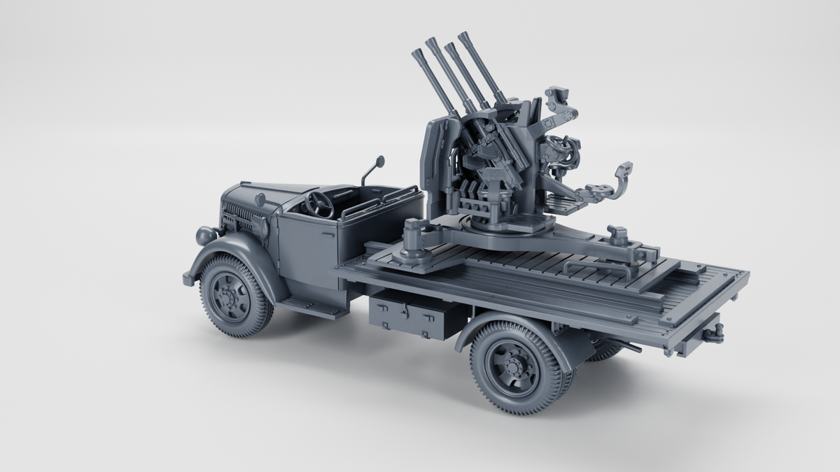 WG3D Opel Blitz with 20mm Flakvierling 38 AA Gun (Germany, WW2)