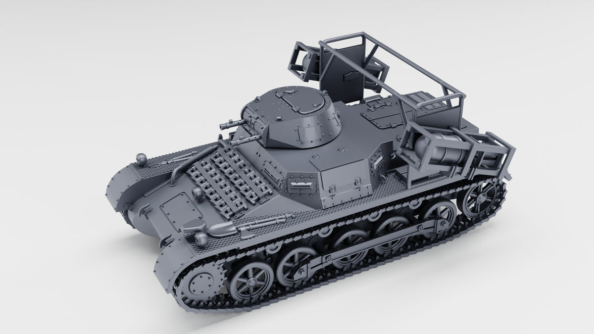 WG3D Panzer I Ausf.B mit Wurfrahmen 40 + 3 Tankmen (Germany, WW2)