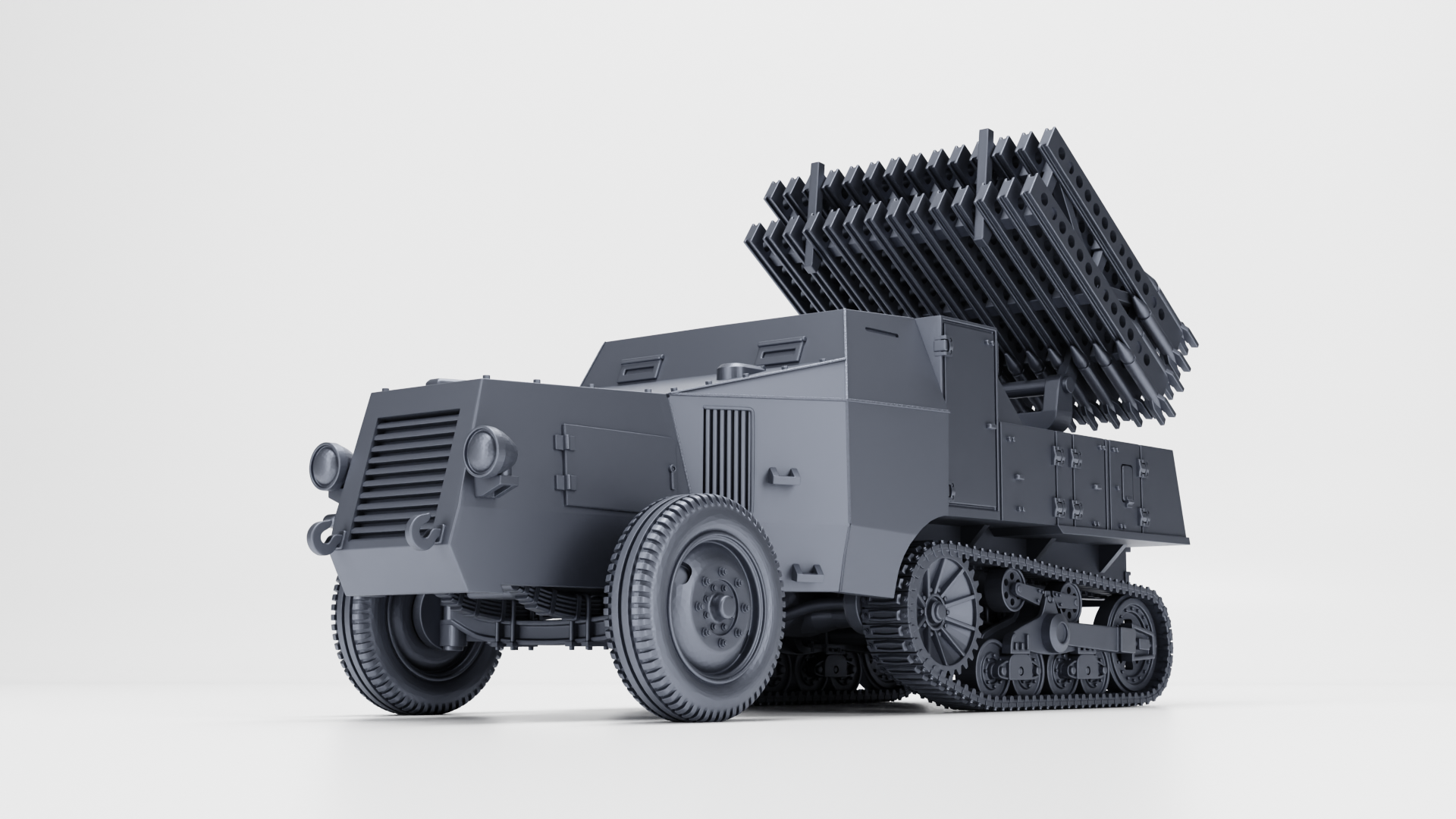 WG3D Halftrack S307 (f) Vielfachwerfer (multiple launcher) (Germany+France, WW2)