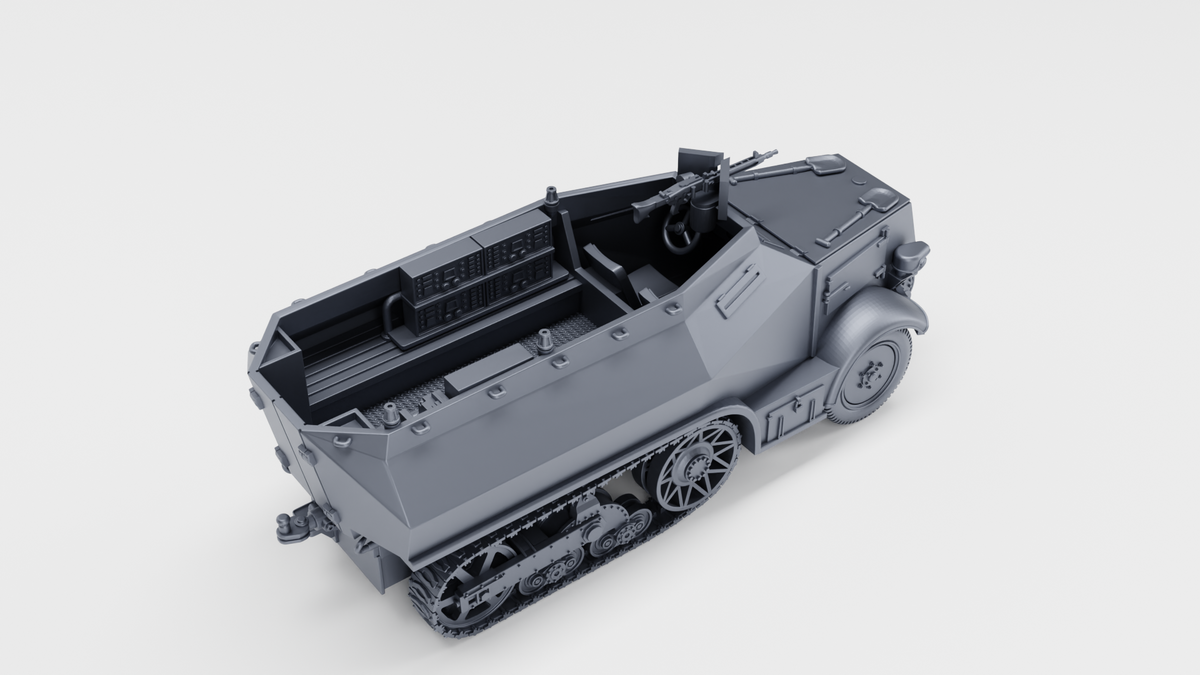 WG3D Halftrack Unic P107 U 304(F) - Radio+APC versions (Germany+France, WW2)