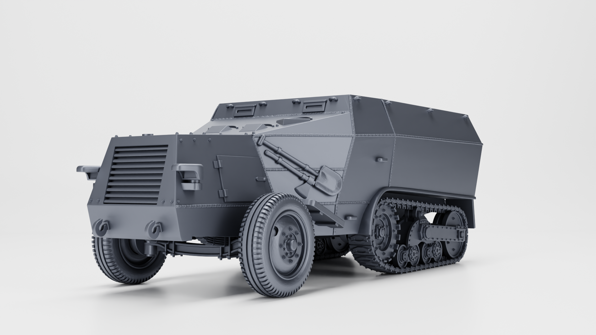 WG3D Halftrack SPW S307(f) - Ammo carrier (Germany+France, WW2)