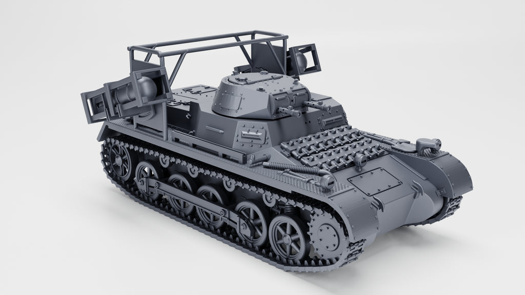 WG3D Panzer I Ausf.B mit Wurfrahmen 40 + 3 Tankmen (Germany, WW2)