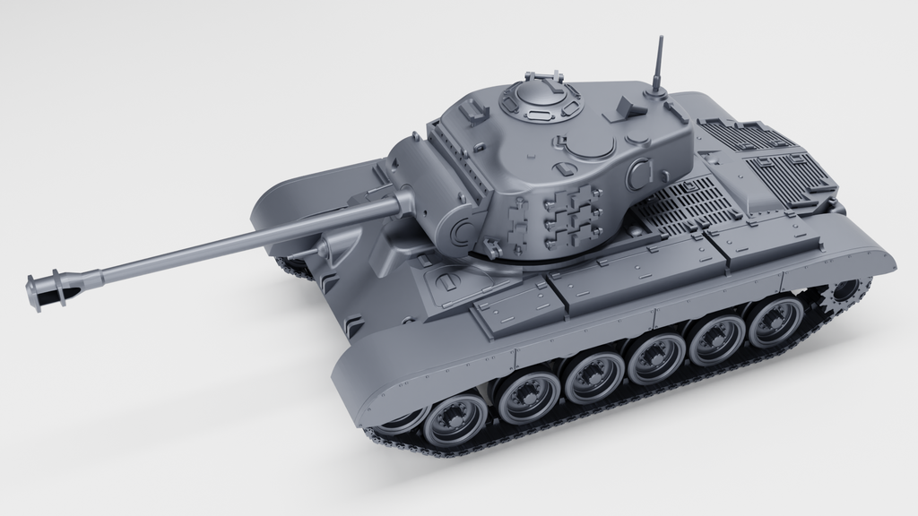 WG3D M26 Pershing Heavy/Medium Tank (US, WW2, Korean+Vietnam war)