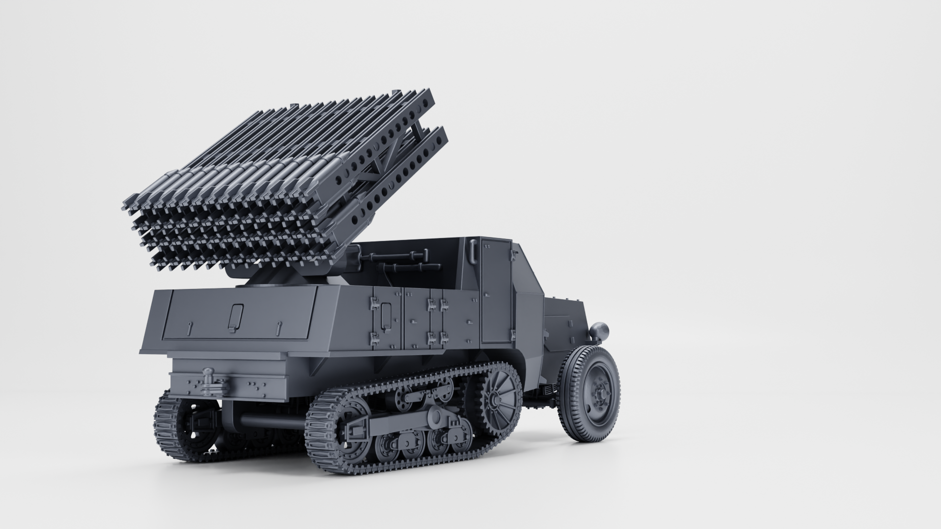 WG3D Halftrack S307 (f) Vielfachwerfer (multiple launcher) (Germany+France, WW2)