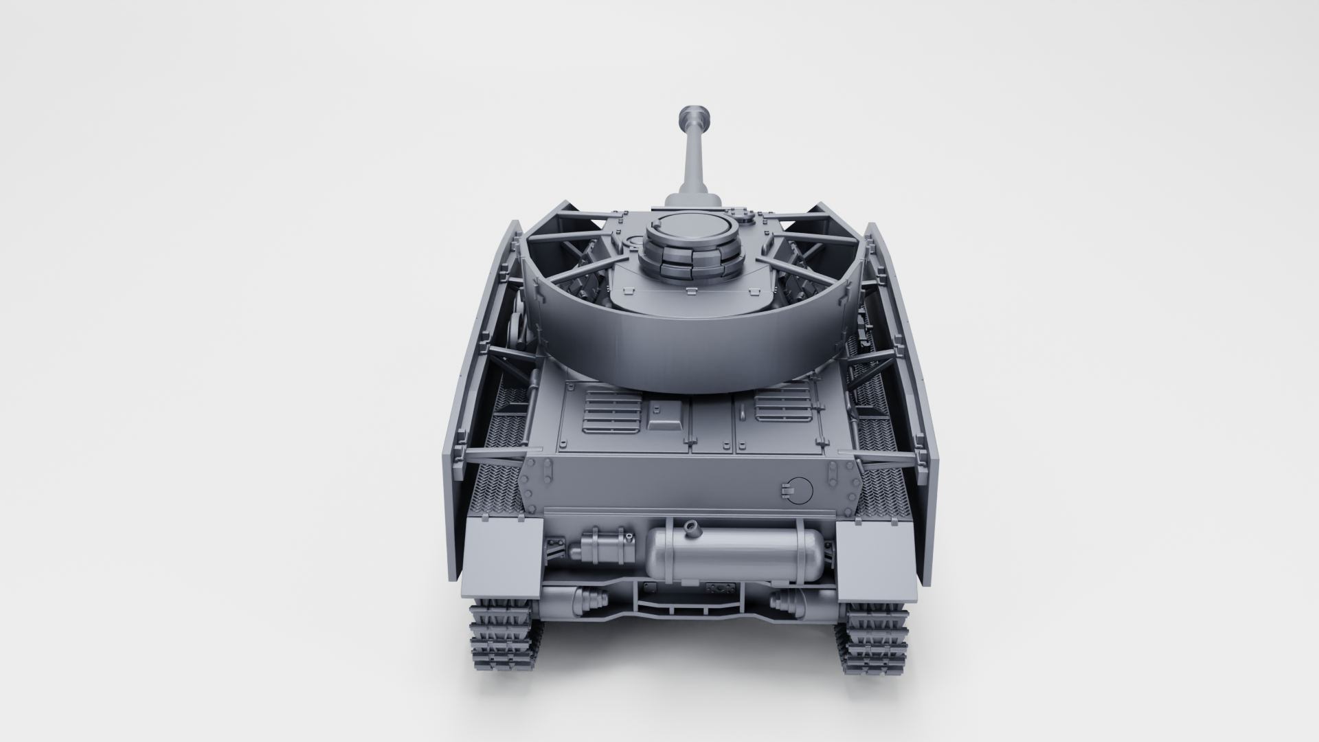 WG3D Panzer IV Ausf.H + side skirts + 3 Tankmen (Germany, WW2)