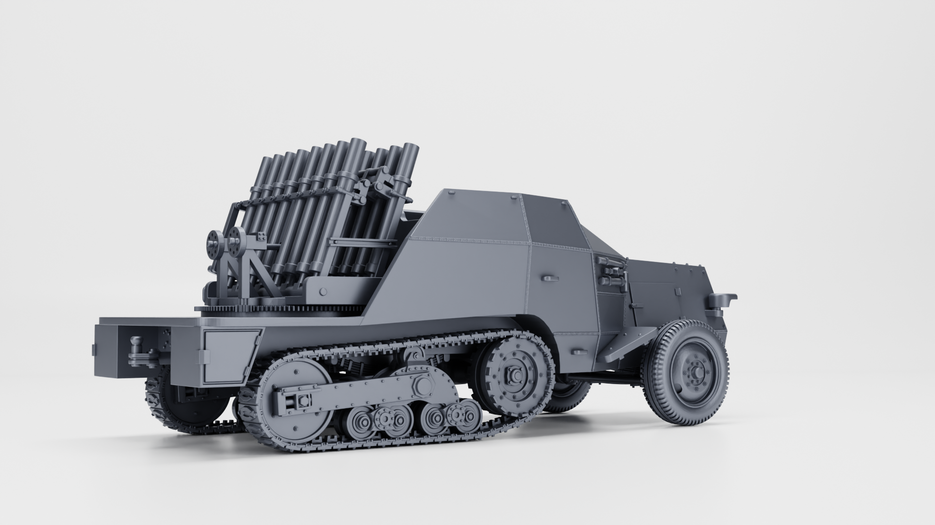 WG3D Halftrack S307(f) Reihenwerfer (row launcher) (Germany+France, WW2)