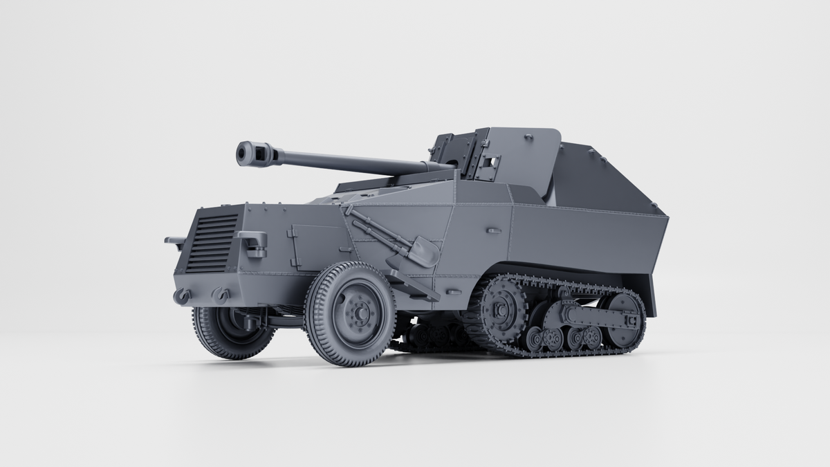 WG3D Halftrack S307(f) with 75mm PaK40 (Germany+France, WW2)