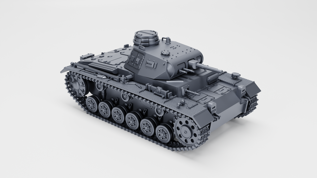 WG3D Panzer III Ausf.E  (standard+winter edition) (Germany, WW2)