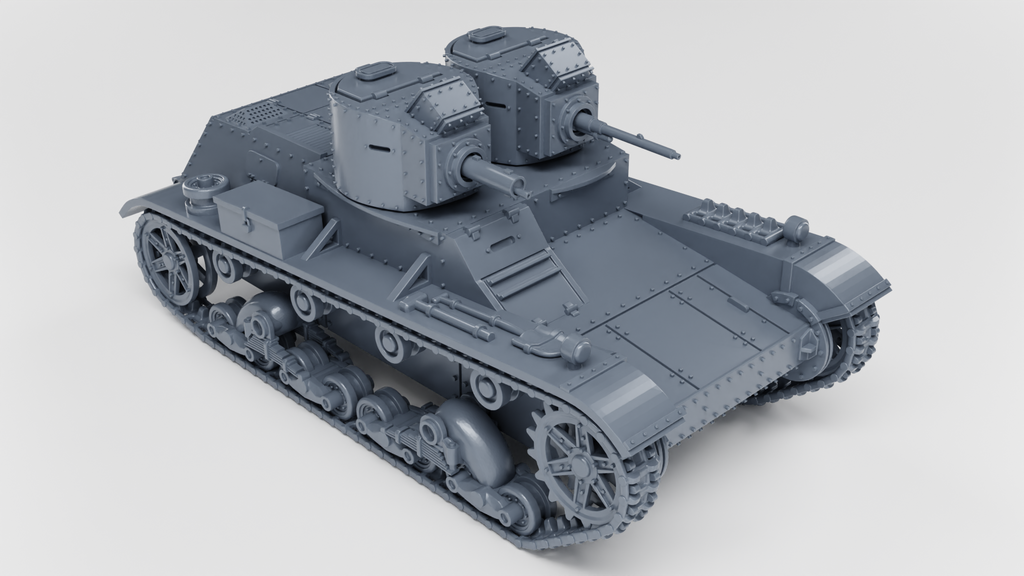 WG3D 7TP dw (twin turret) Light Tank (Poland, WW2)