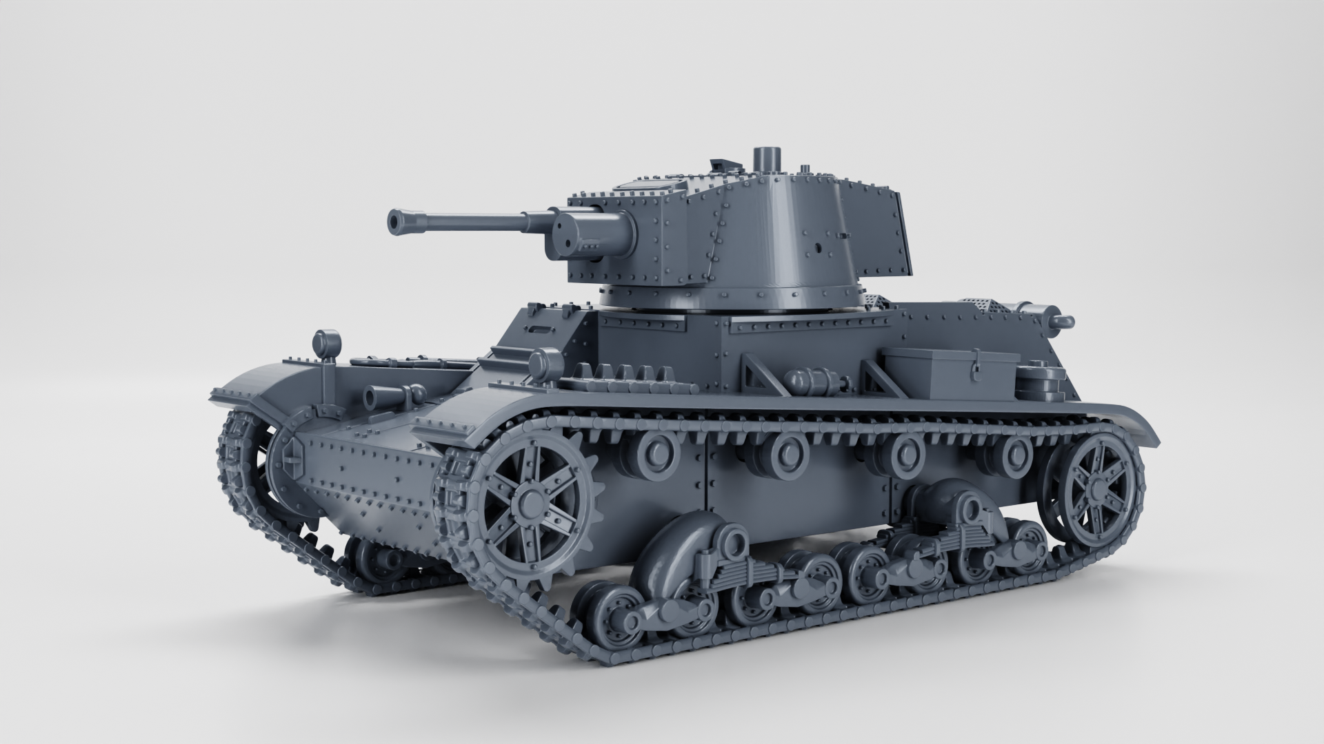 WG3D 7TP jw (single turret) Light Tank (Poland, WW2)