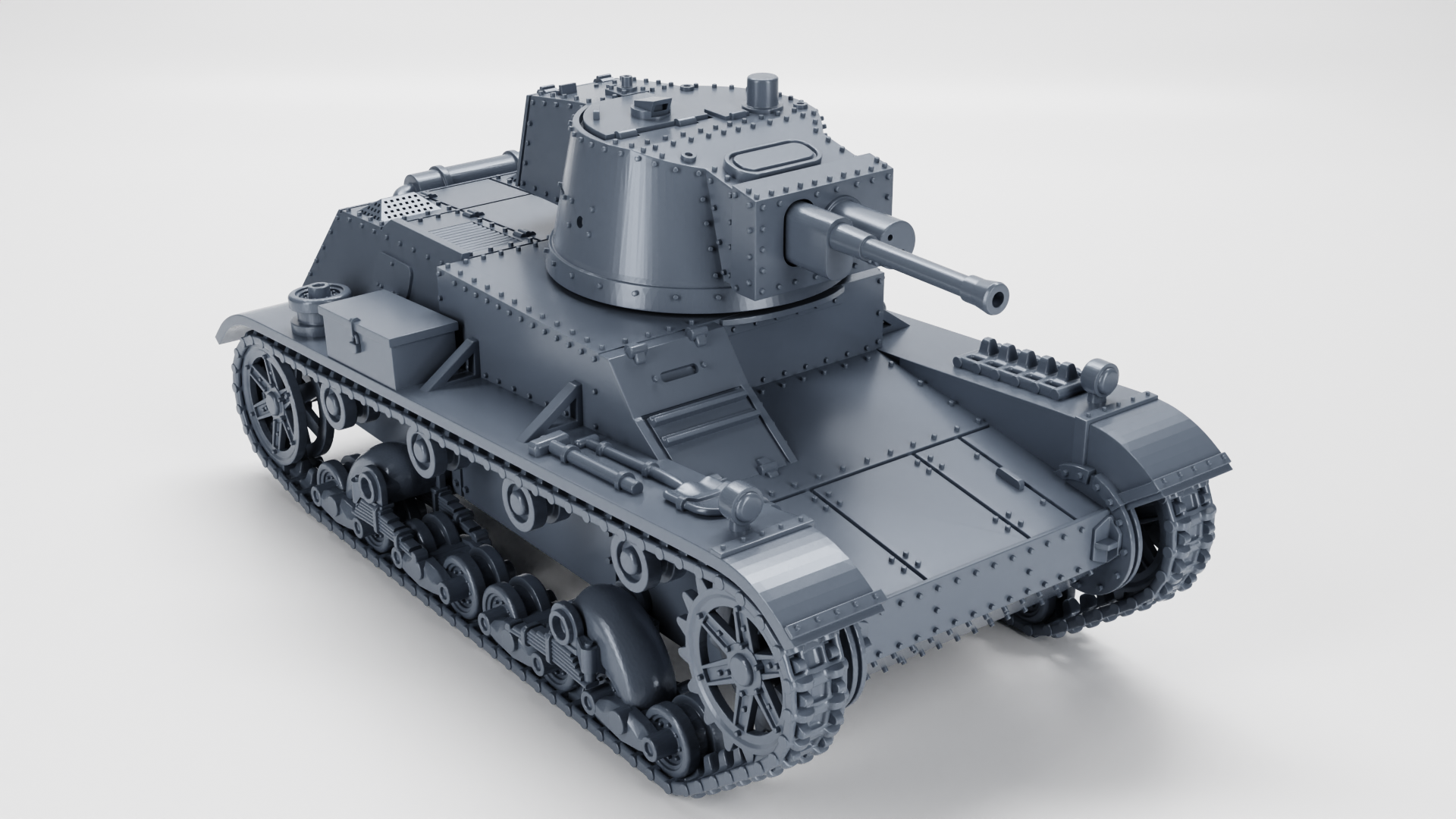 WG3D 7TP jw (single turret) Light Tank (Poland, WW2)