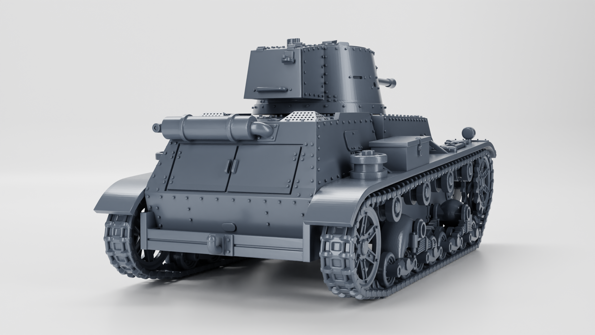 WG3D 7TP jw (single turret) Light Tank (Poland, WW2)