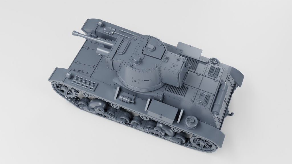 WG3D 7TP jw (single turret) Light Tank (Poland, WW2)