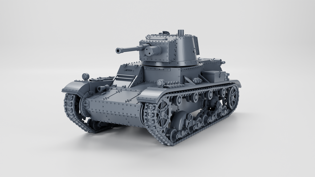 WG3D 7TP jw (single turret) Light Tank (Poland, WW2)