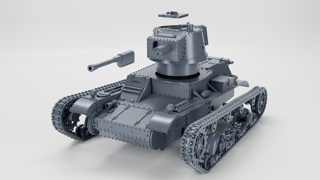 WG3D 7TP jw (single turret) Light Tank (Poland, WW2)