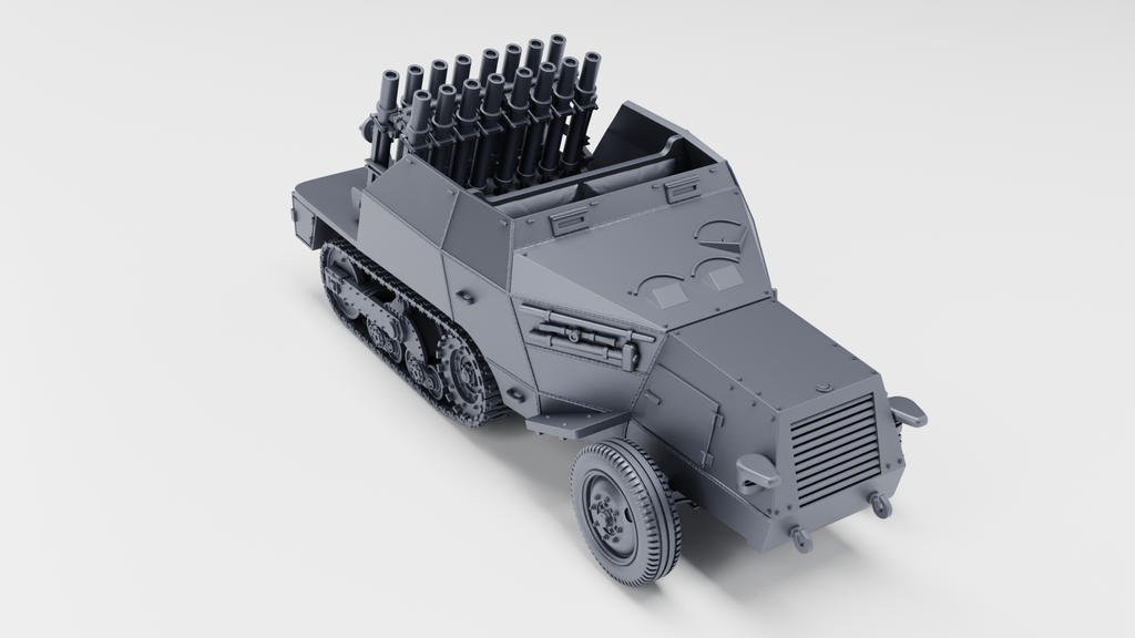 WG3D Halftrack S307(f) Reihenwerfer (row launcher) (Germany+France, WW2)