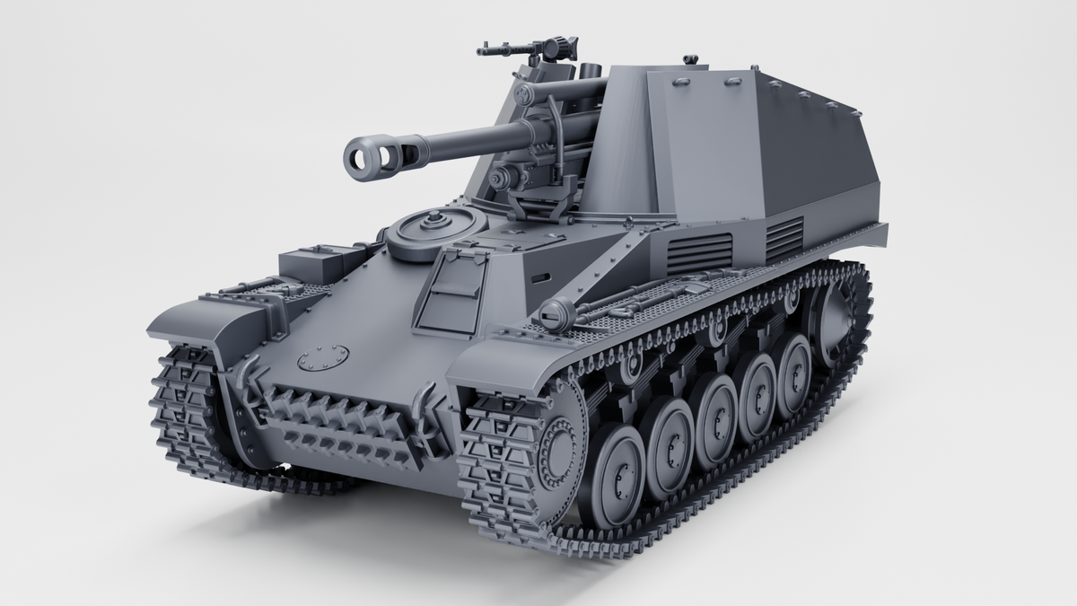 WG3D “Wespe” 10.5 cm leFH 18-2 (Sf.) auf Fahrgestell Panzer II (Sd.Kfz.124) (Germany, WW2)