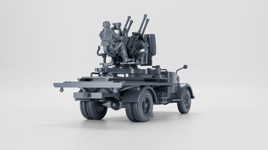 WG3D Opel Blitz with 20mm Flakvierling 38 AA Gun (Germany, WW2)