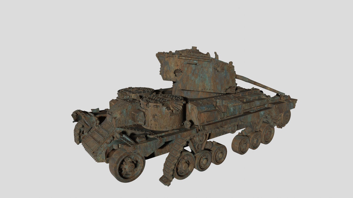 WG3D A9 Cruiser tank Mk.I Destroyed (UK, WW2)