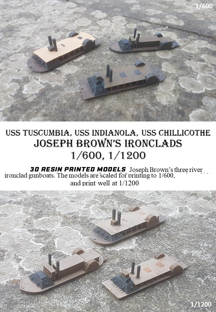 Manley LFG3D003 - 1/600 USS Brown River Ironclads