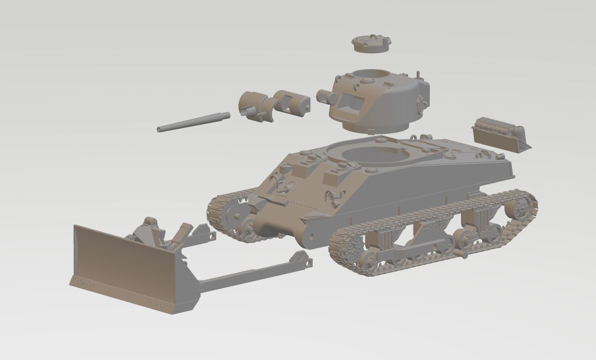 Arvernes Sherman Dozer (USA, WW2)