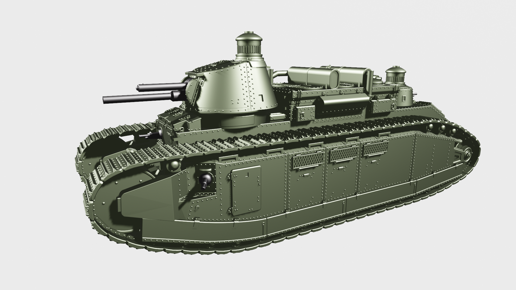 WG3D Super-heavy Tank Char 2C  (FRANCE, WW2)