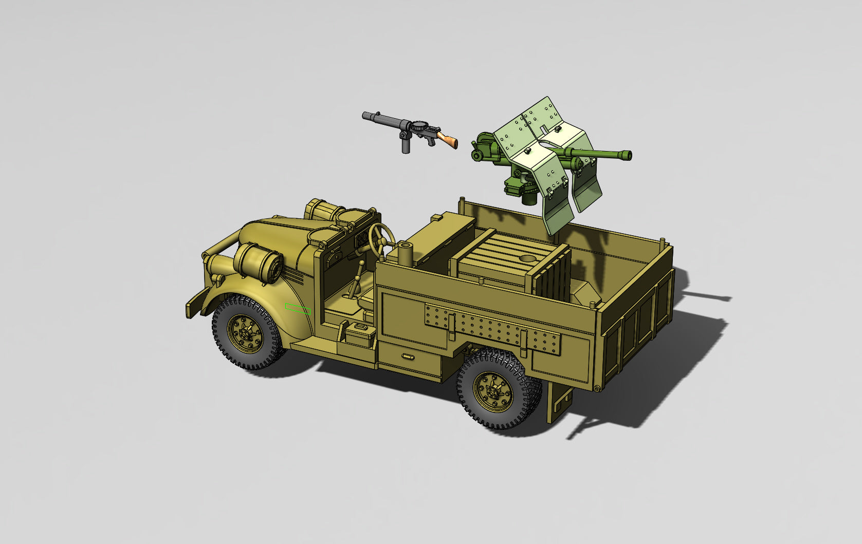 WG3D Chevrolet WB 30 CWT Truck + option with 37mm Bofors (US, WW2)