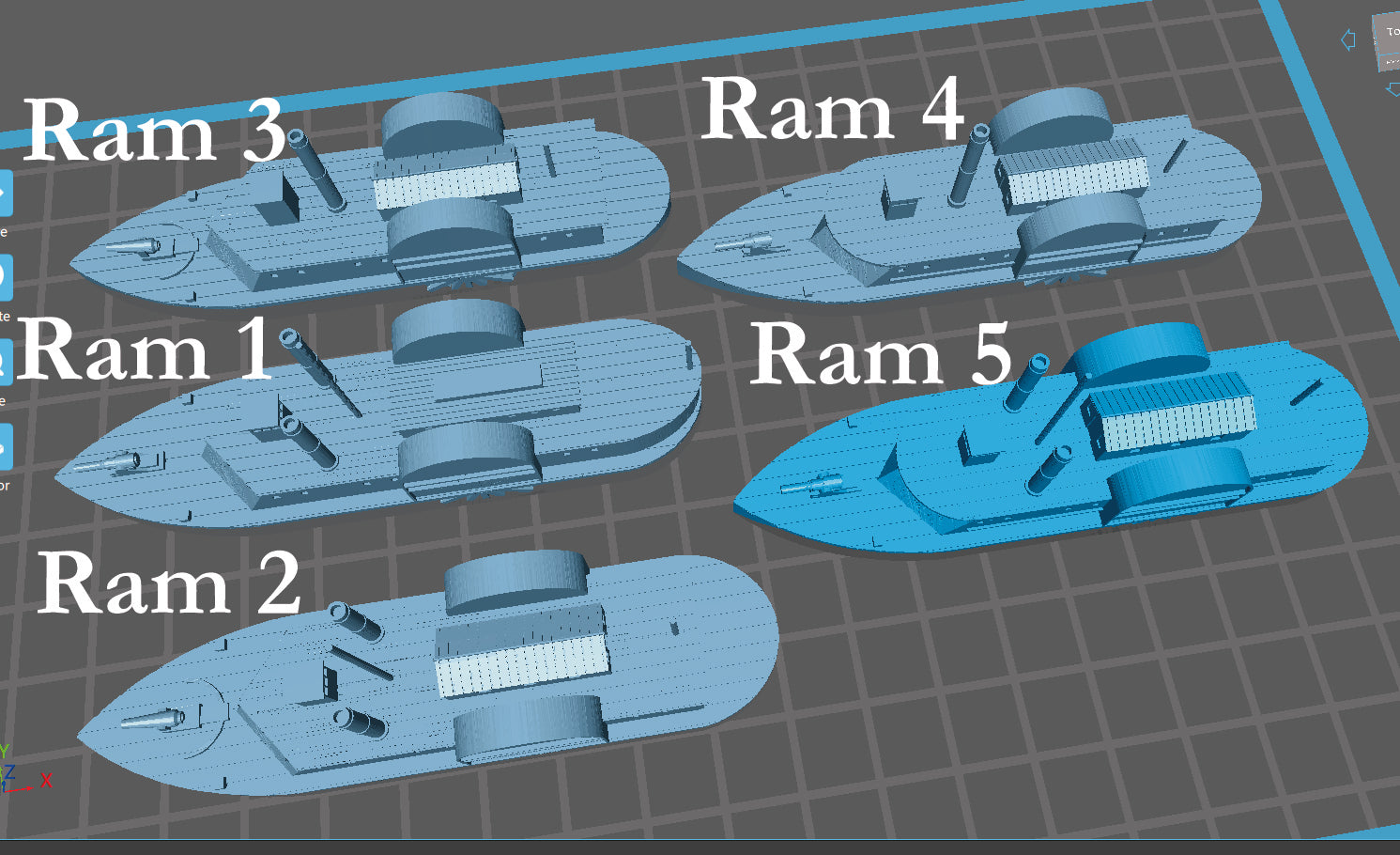 Manley LFG3D010 - 1/600 Confederate Gunboats